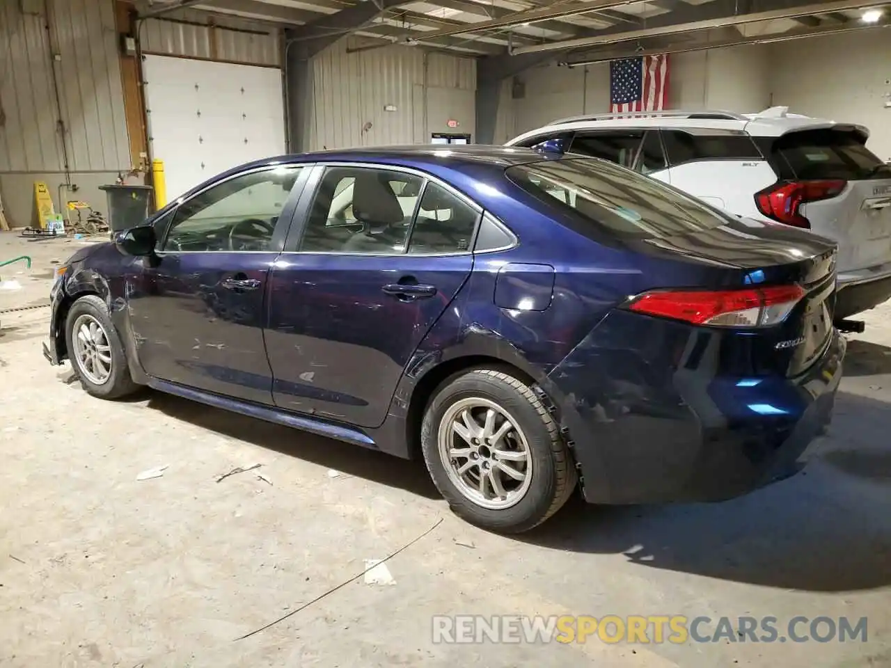 2 Photograph of a damaged car JTDEAMDE1NJ044428 TOYOTA COROLLA 2022