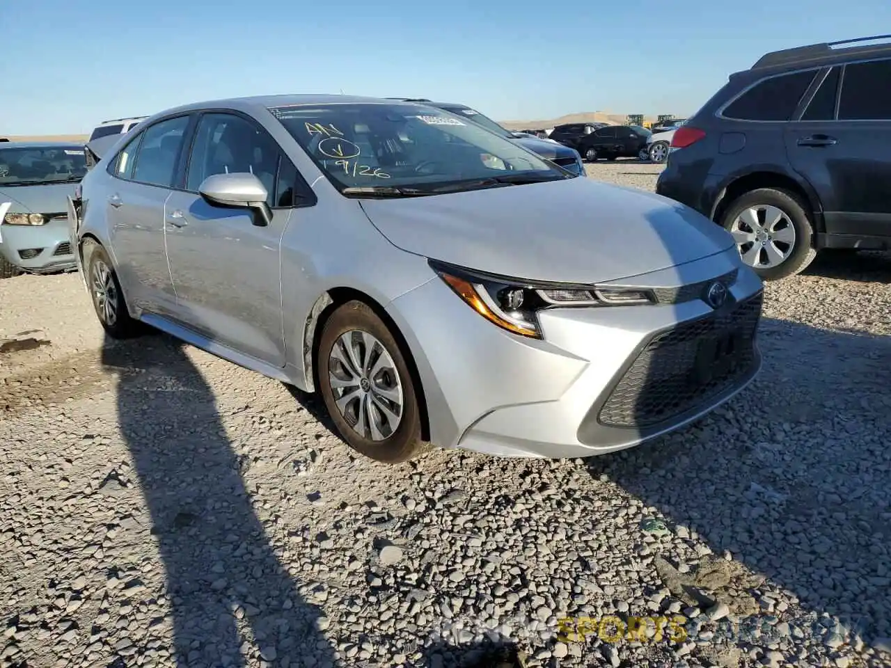 1 Photograph of a damaged car JTDEAMDE1NJ047538 TOYOTA COROLLA 2022