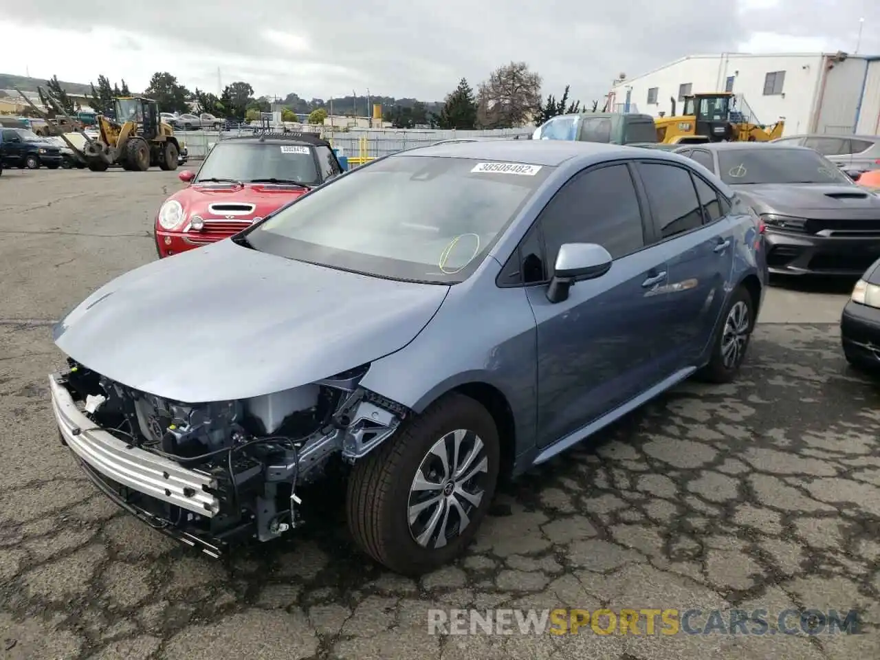 2 Photograph of a damaged car JTDEAMDE1NJ048186 TOYOTA COROLLA 2022