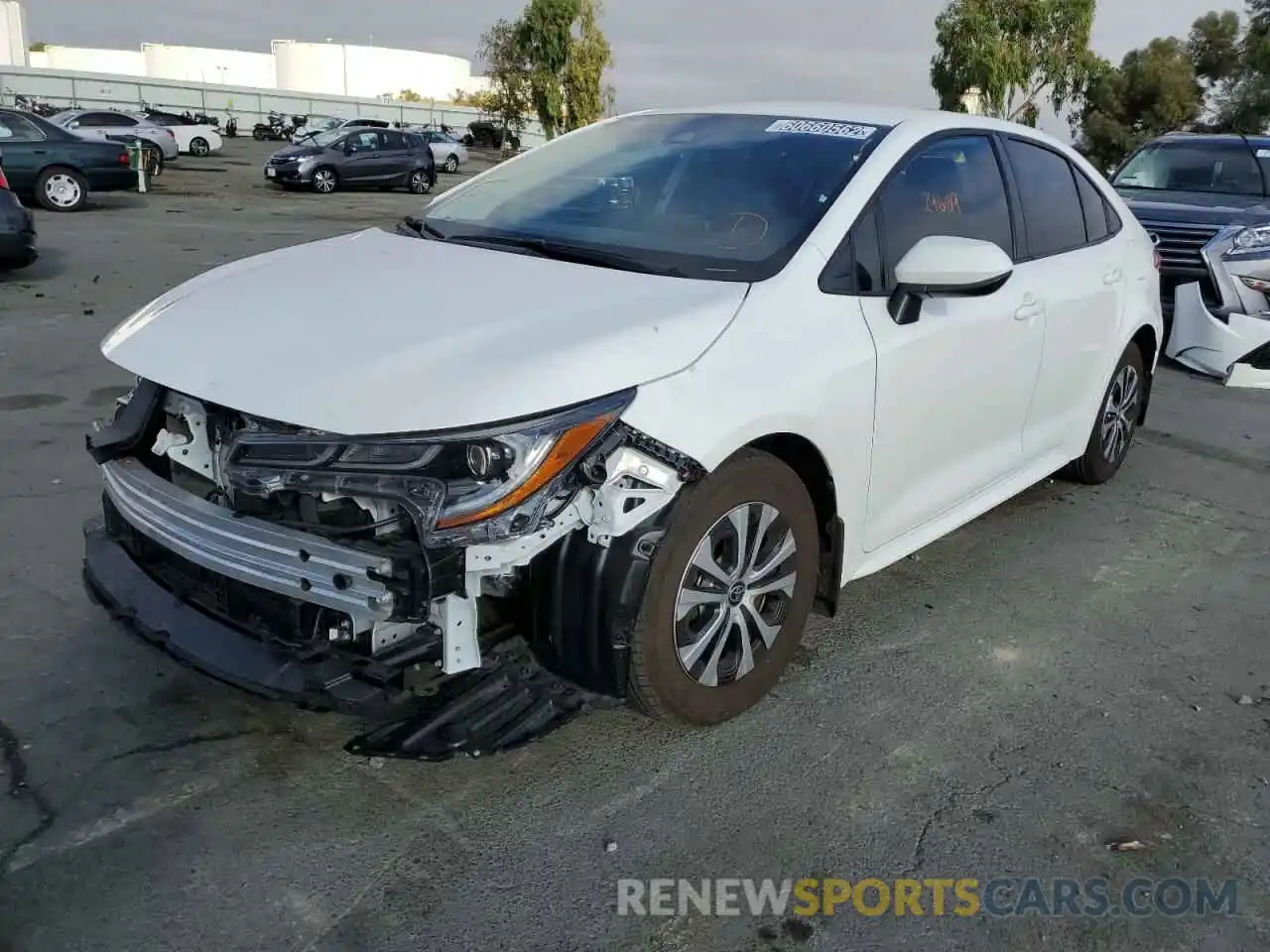 2 Photograph of a damaged car JTDEAMDE1NJ052027 TOYOTA COROLLA 2022