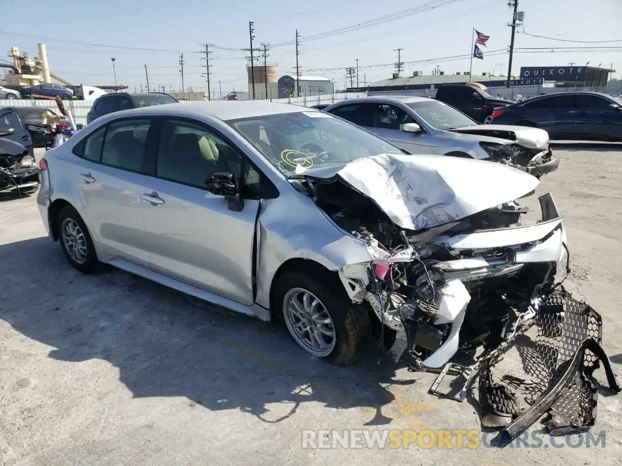 1 Photograph of a damaged car JTDEAMDE2N3001849 TOYOTA COROLLA 2022