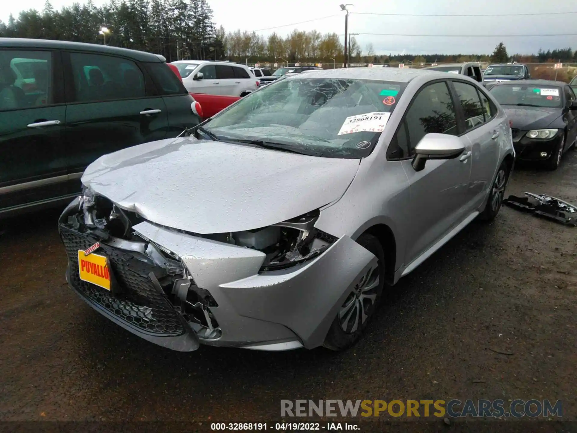 2 Photograph of a damaged car JTDEAMDE2N3003858 TOYOTA COROLLA 2022