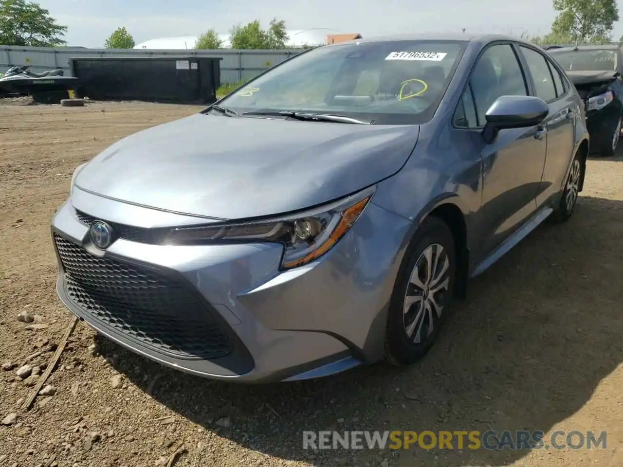 2 Photograph of a damaged car JTDEAMDE2N3005187 TOYOTA COROLLA 2022