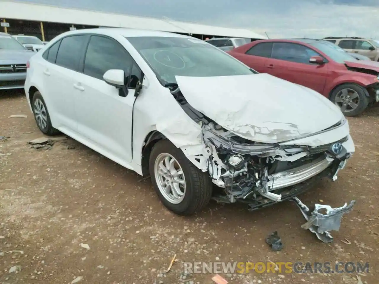 1 Photograph of a damaged car JTDEAMDE2N3008817 TOYOTA COROLLA 2022