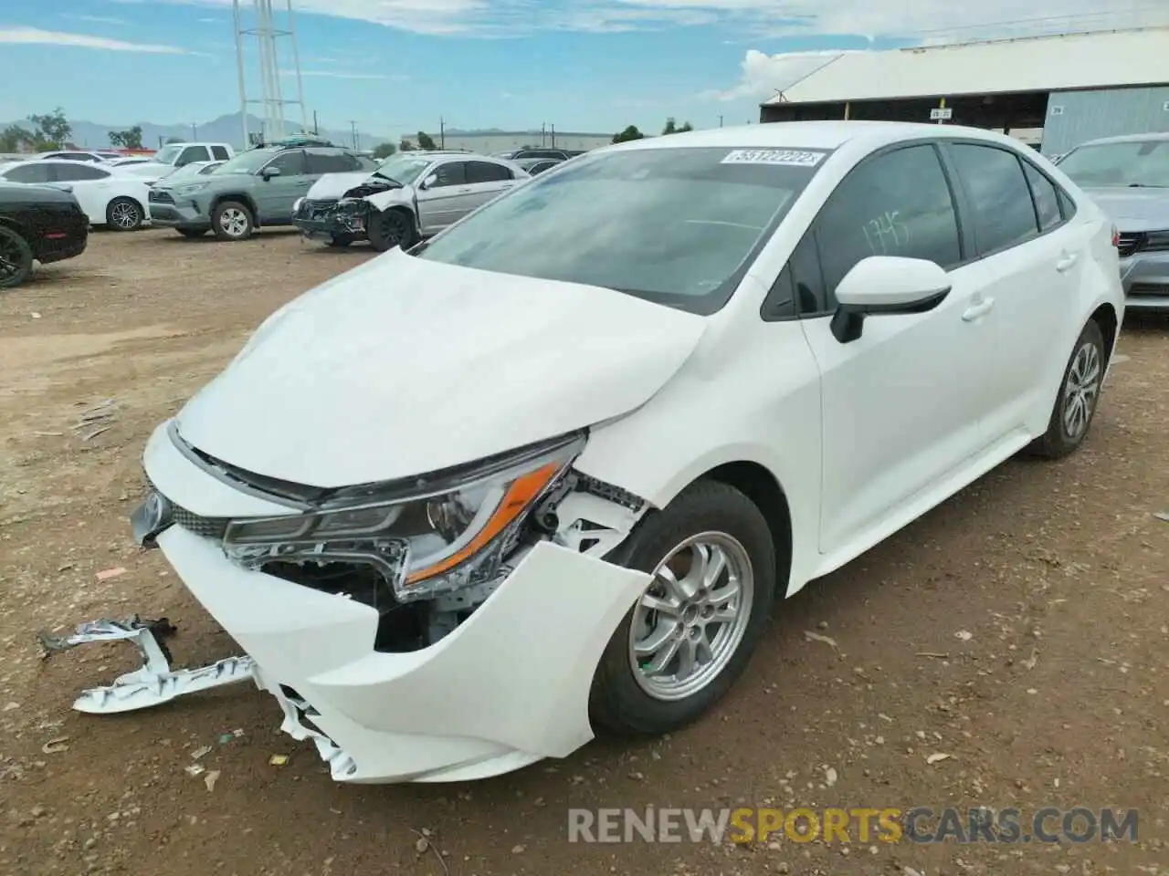 2 Photograph of a damaged car JTDEAMDE2N3008817 TOYOTA COROLLA 2022