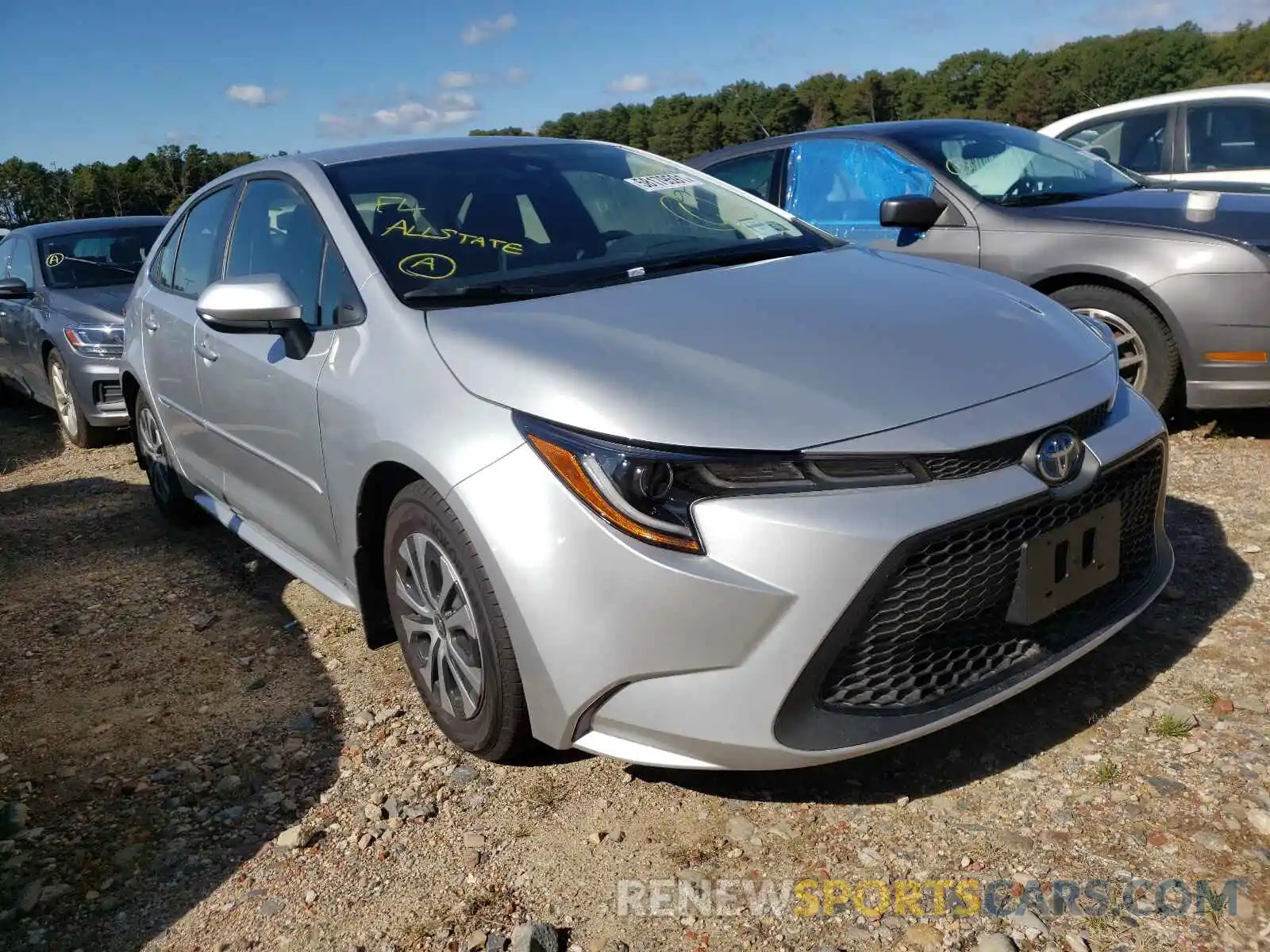 1 Photograph of a damaged car JTDEAMDE2NJ037763 TOYOTA COROLLA 2022