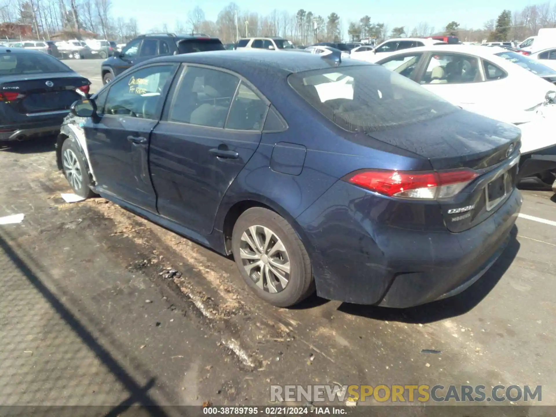 3 Photograph of a damaged car JTDEAMDE2NJ037889 TOYOTA COROLLA 2022