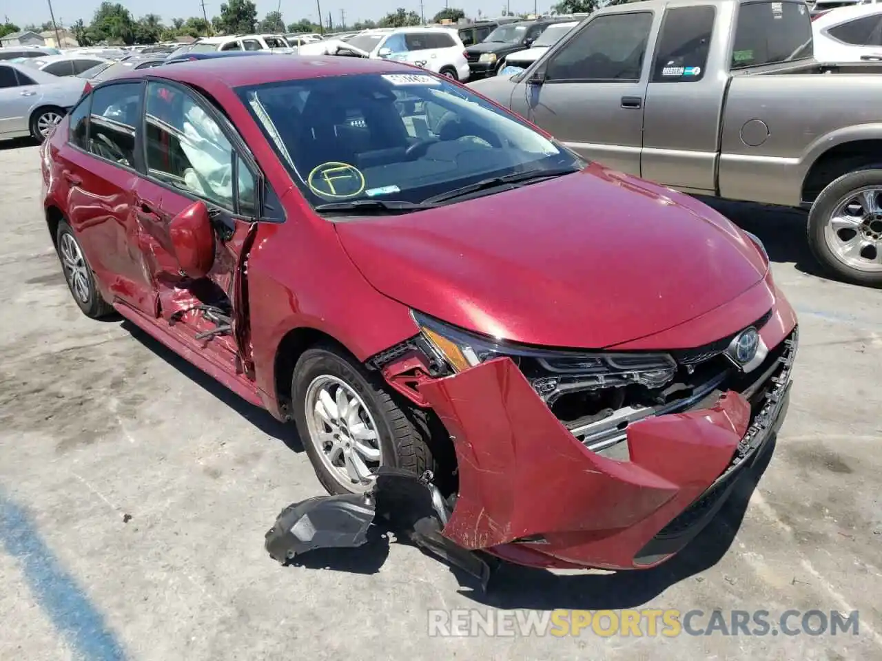 1 Photograph of a damaged car JTDEAMDE2NJ038282 TOYOTA COROLLA 2022