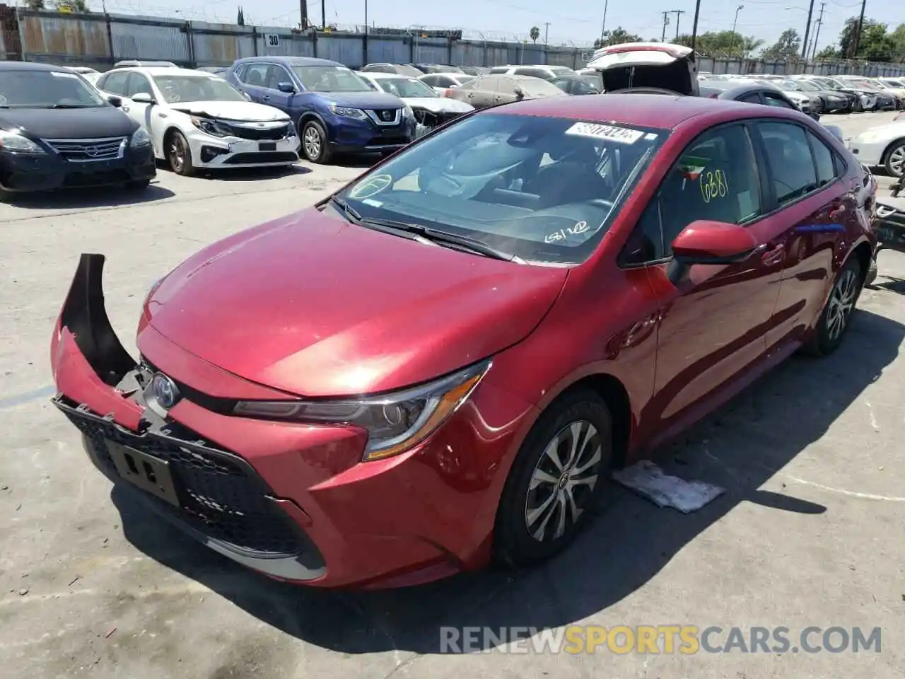 2 Photograph of a damaged car JTDEAMDE2NJ038282 TOYOTA COROLLA 2022