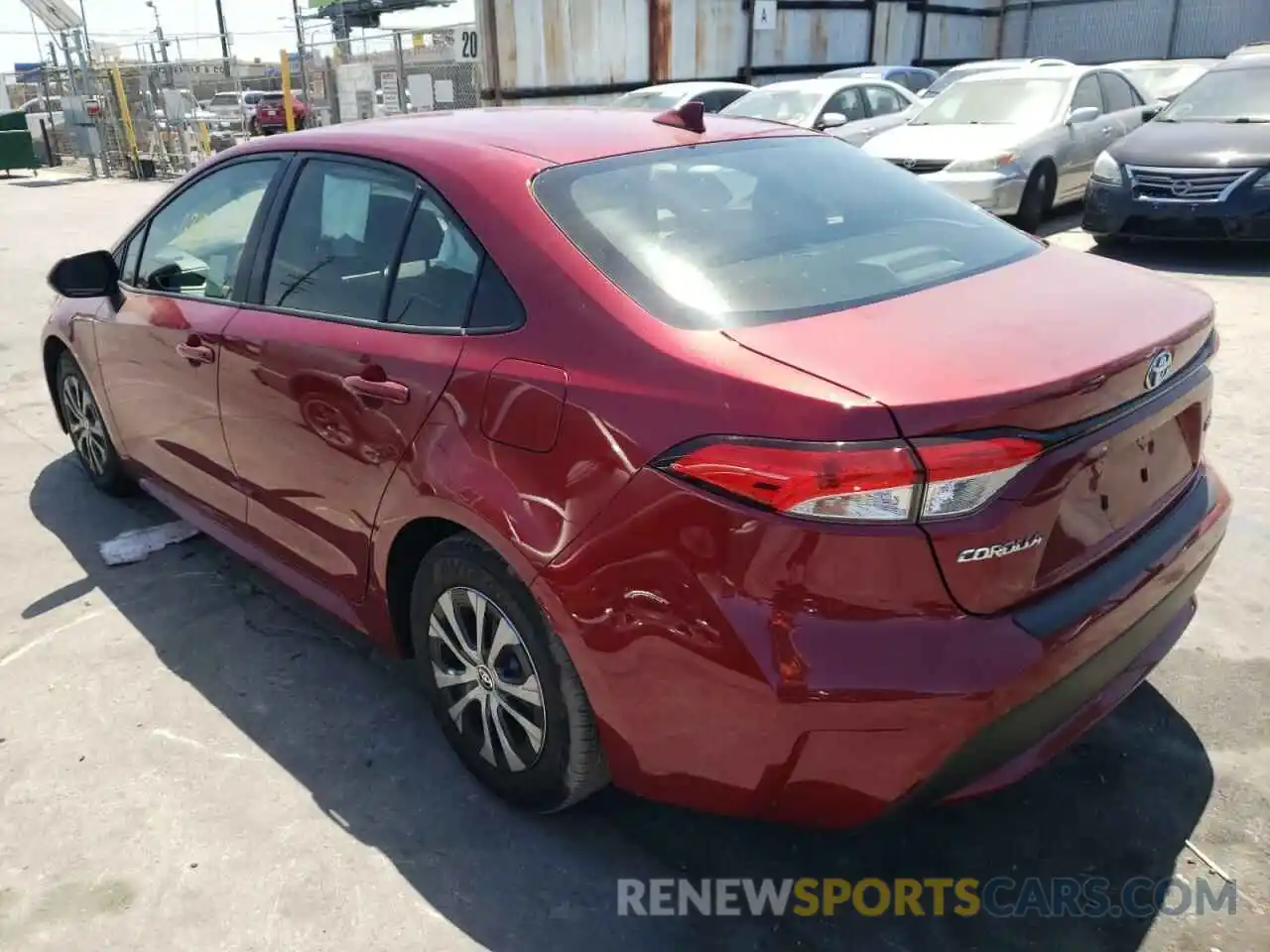 3 Photograph of a damaged car JTDEAMDE2NJ038282 TOYOTA COROLLA 2022