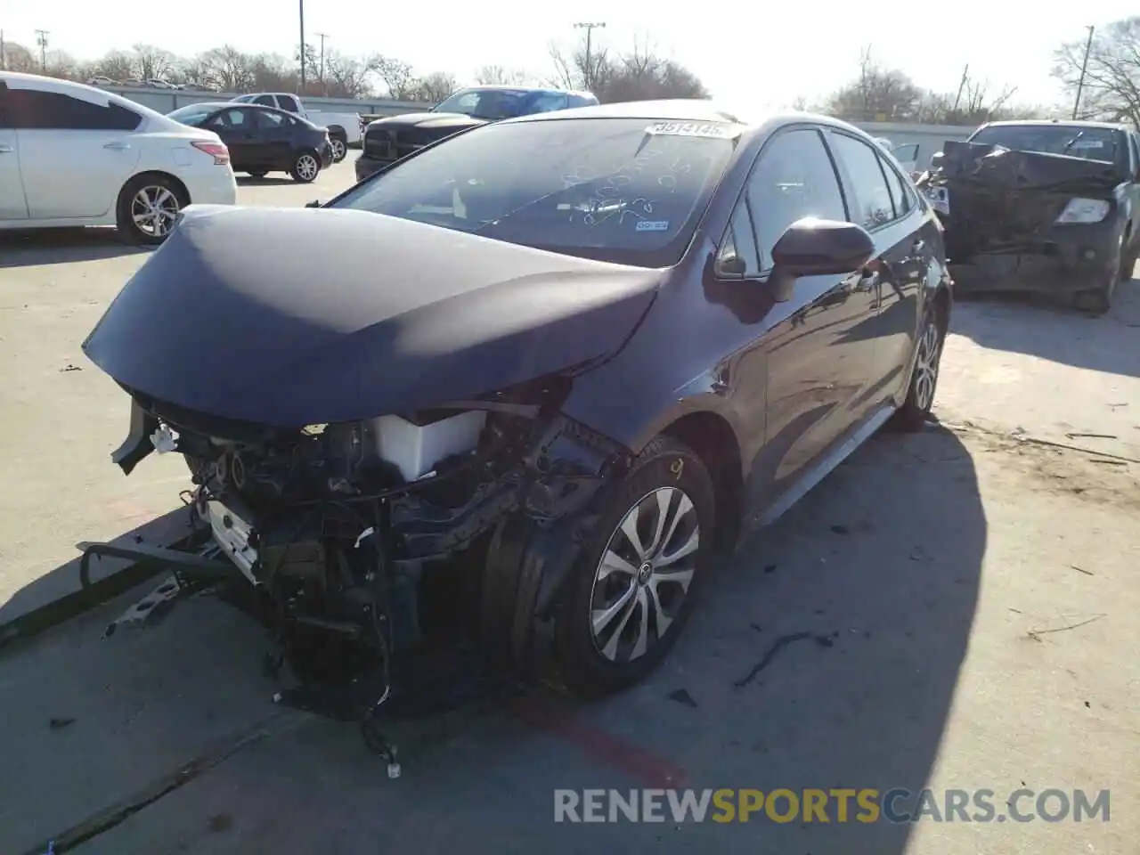 2 Photograph of a damaged car JTDEAMDE2NJ041912 TOYOTA COROLLA 2022