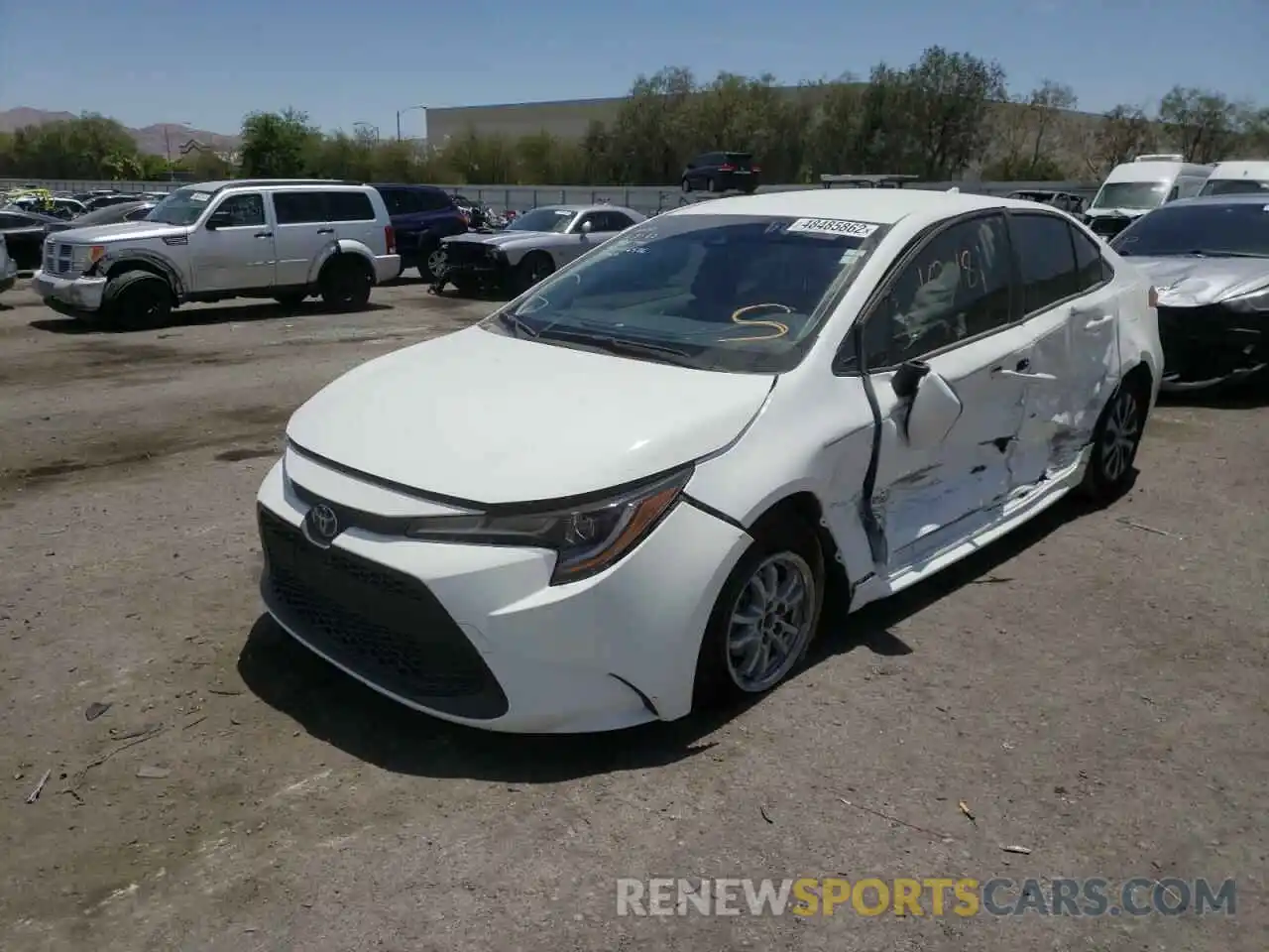 2 Photograph of a damaged car JTDEAMDE2NJ042459 TOYOTA COROLLA 2022