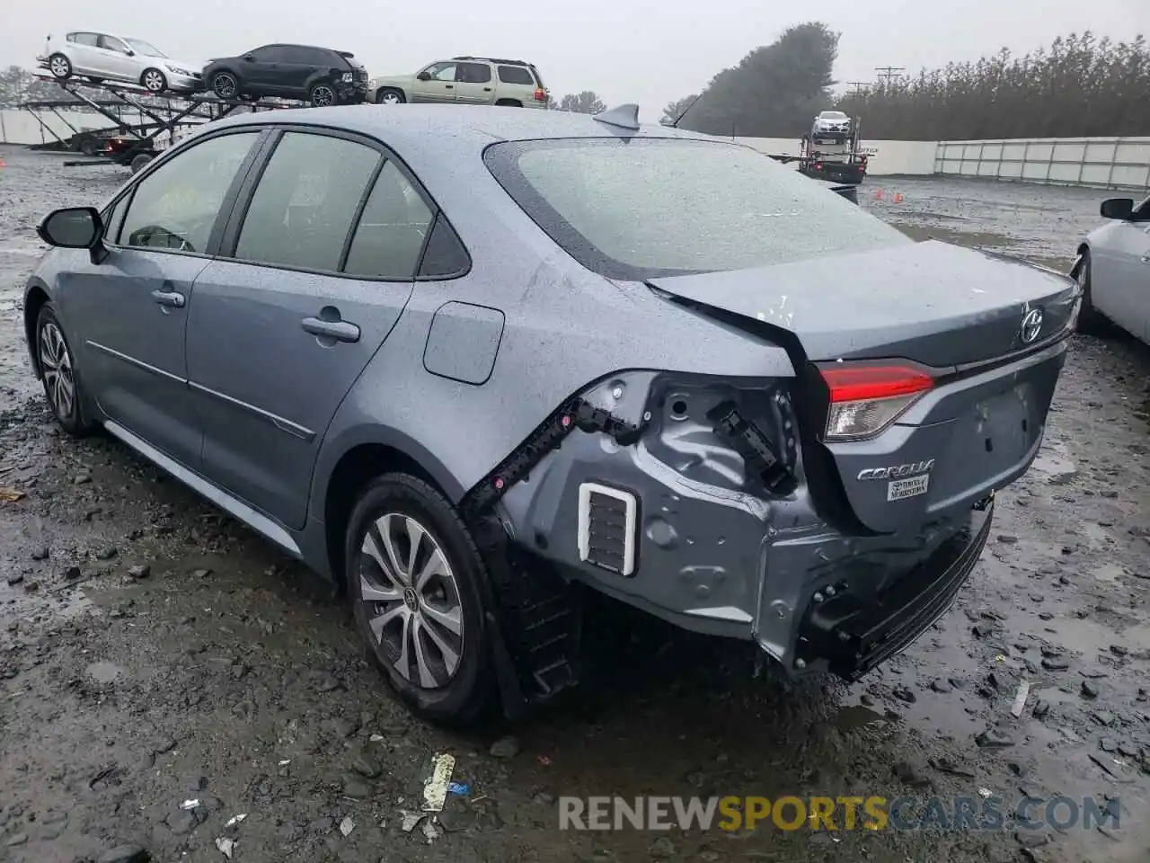 3 Photograph of a damaged car JTDEAMDE2NJ042512 TOYOTA COROLLA 2022