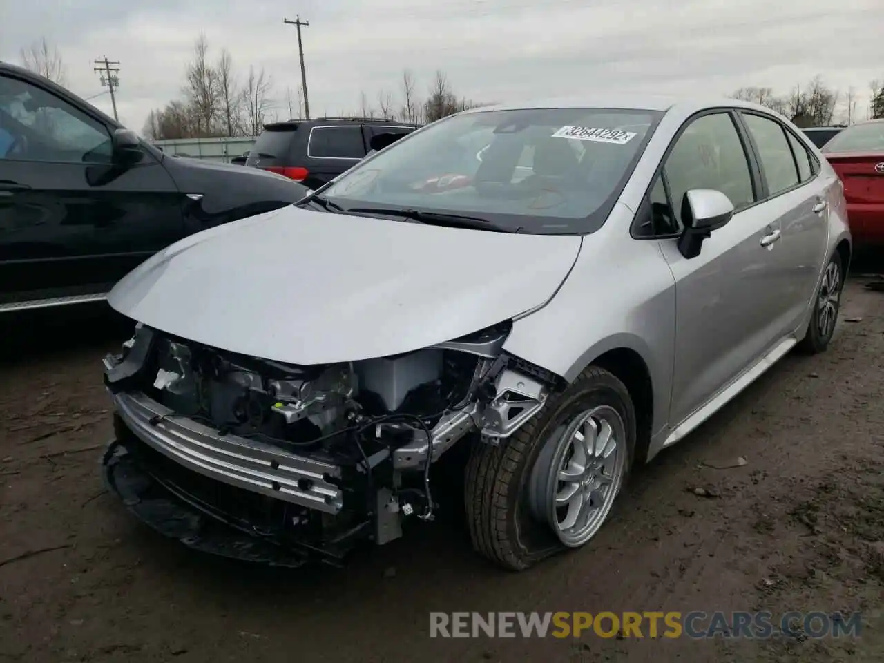 2 Photograph of a damaged car JTDEAMDE2NJ046155 TOYOTA COROLLA 2022