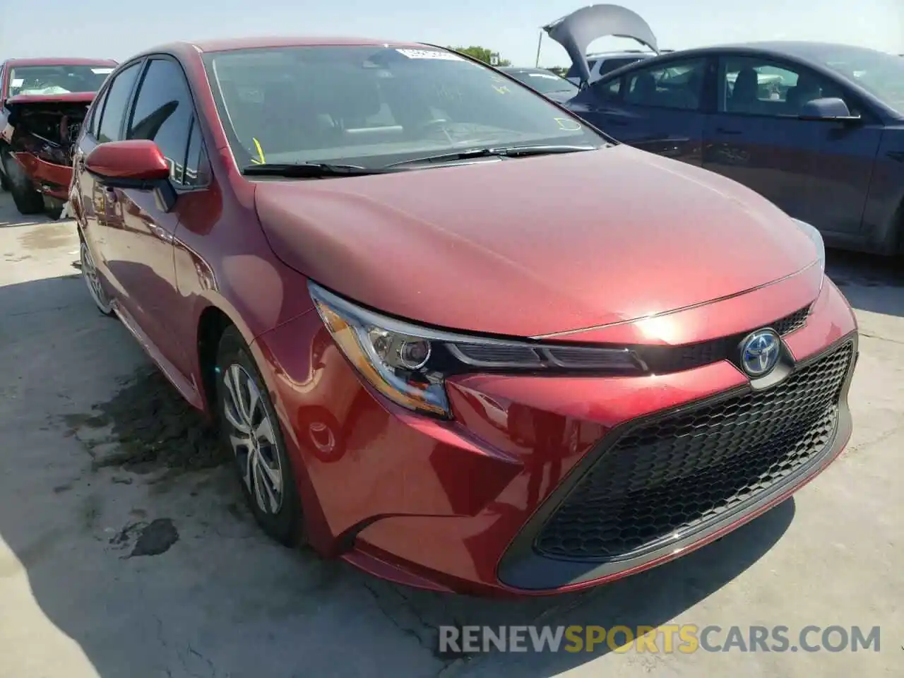 1 Photograph of a damaged car JTDEAMDE2NJ046415 TOYOTA COROLLA 2022