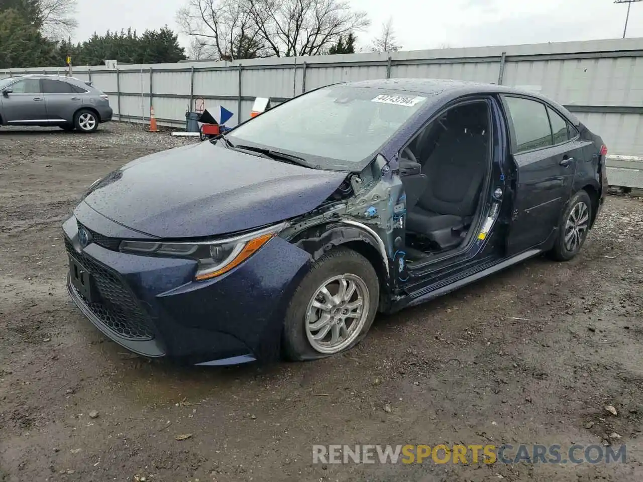 1 Photograph of a damaged car JTDEAMDE2NJ051324 TOYOTA COROLLA 2022