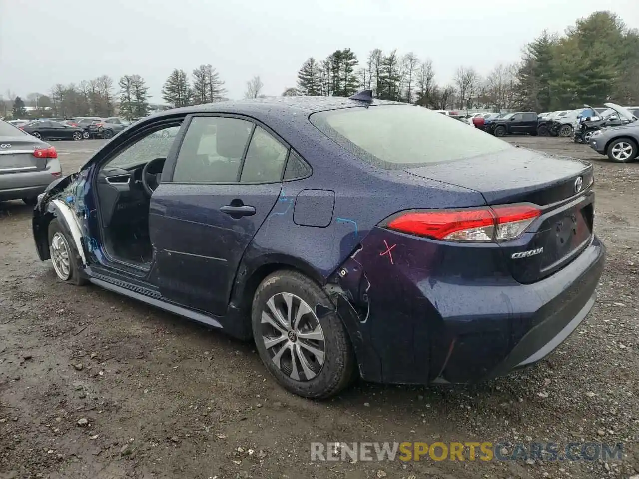 2 Photograph of a damaged car JTDEAMDE2NJ051324 TOYOTA COROLLA 2022