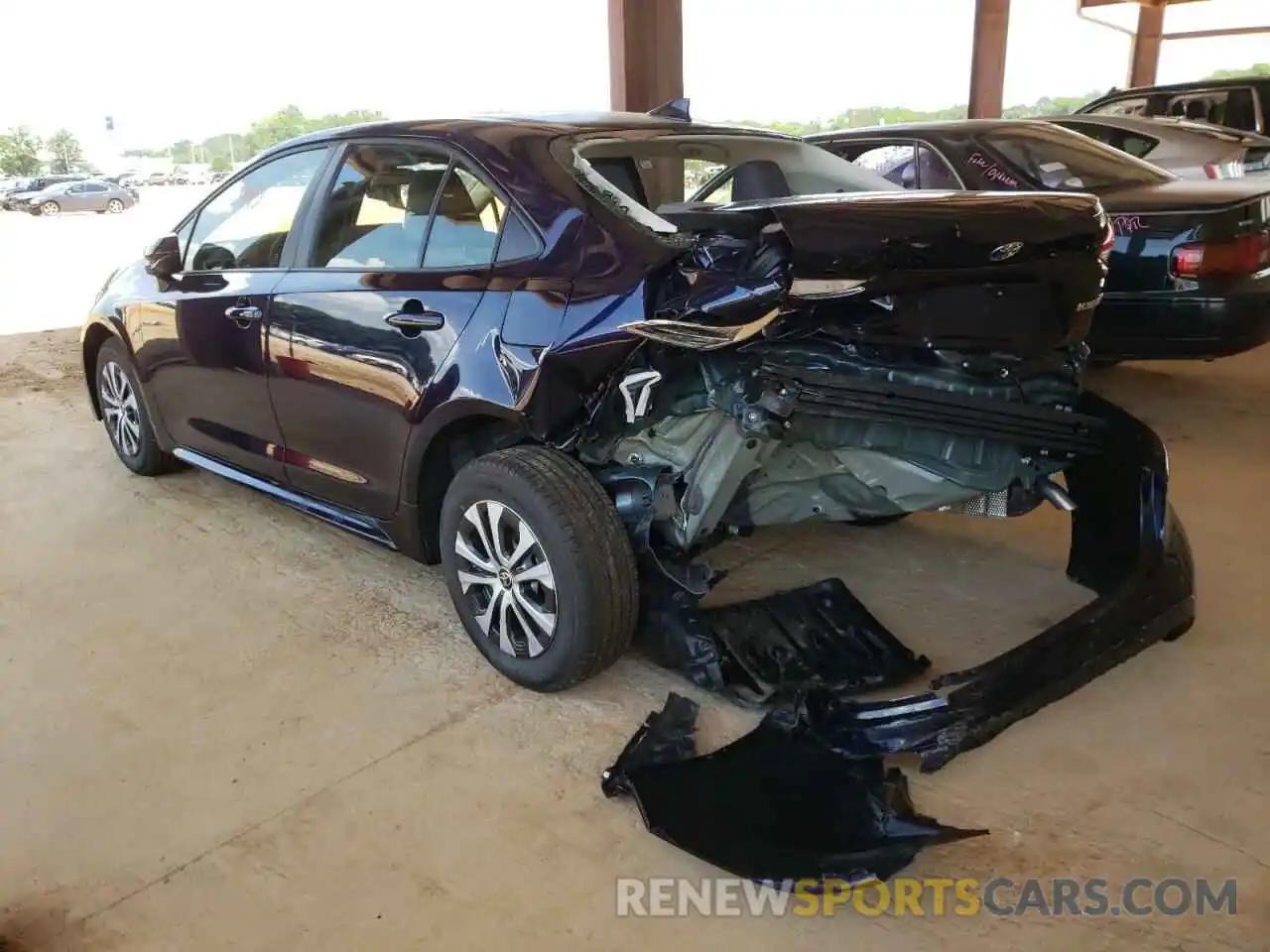 3 Photograph of a damaged car JTDEAMDE2NJ052523 TOYOTA COROLLA 2022