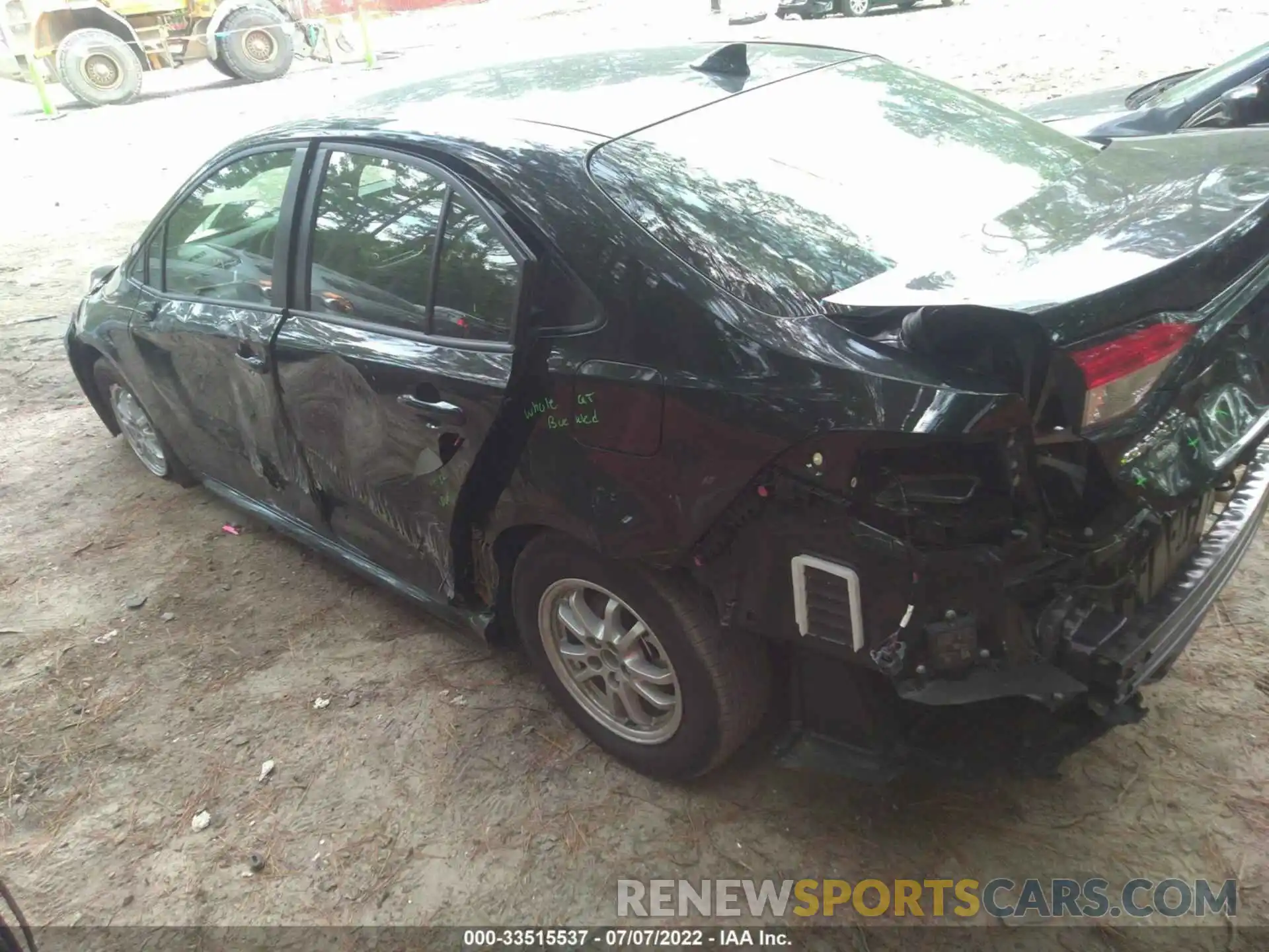 3 Photograph of a damaged car JTDEAMDE2NJ056054 TOYOTA COROLLA 2022