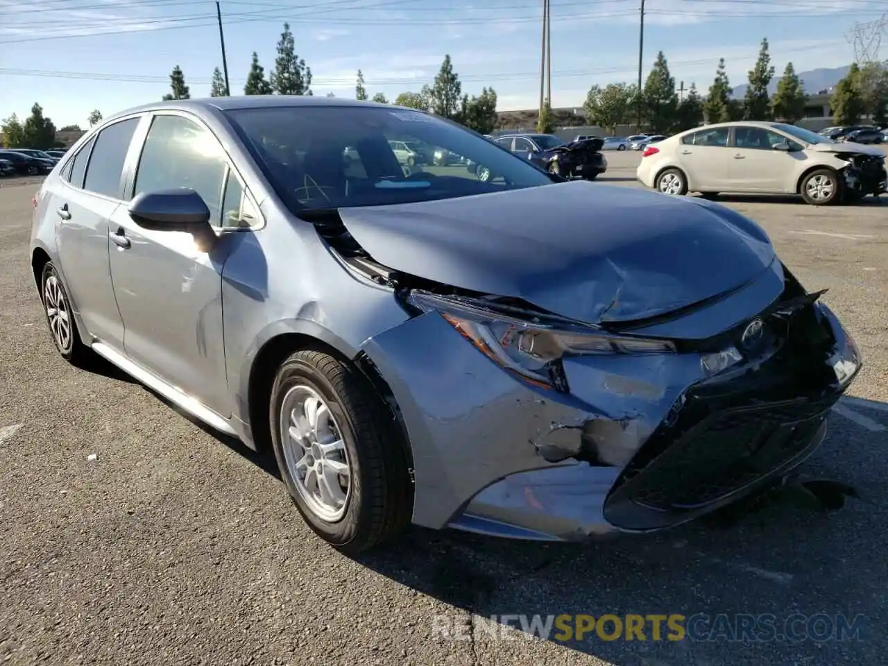 1 Photograph of a damaged car JTDEAMDE3N3000743 TOYOTA COROLLA 2022