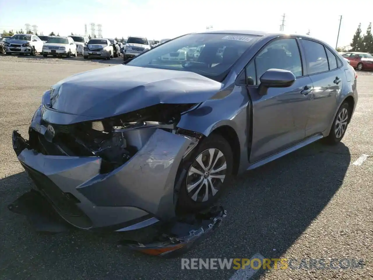 2 Photograph of a damaged car JTDEAMDE3N3000743 TOYOTA COROLLA 2022