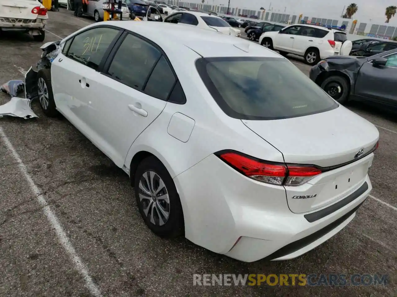 3 Photograph of a damaged car JTDEAMDE3N3003223 TOYOTA COROLLA 2022