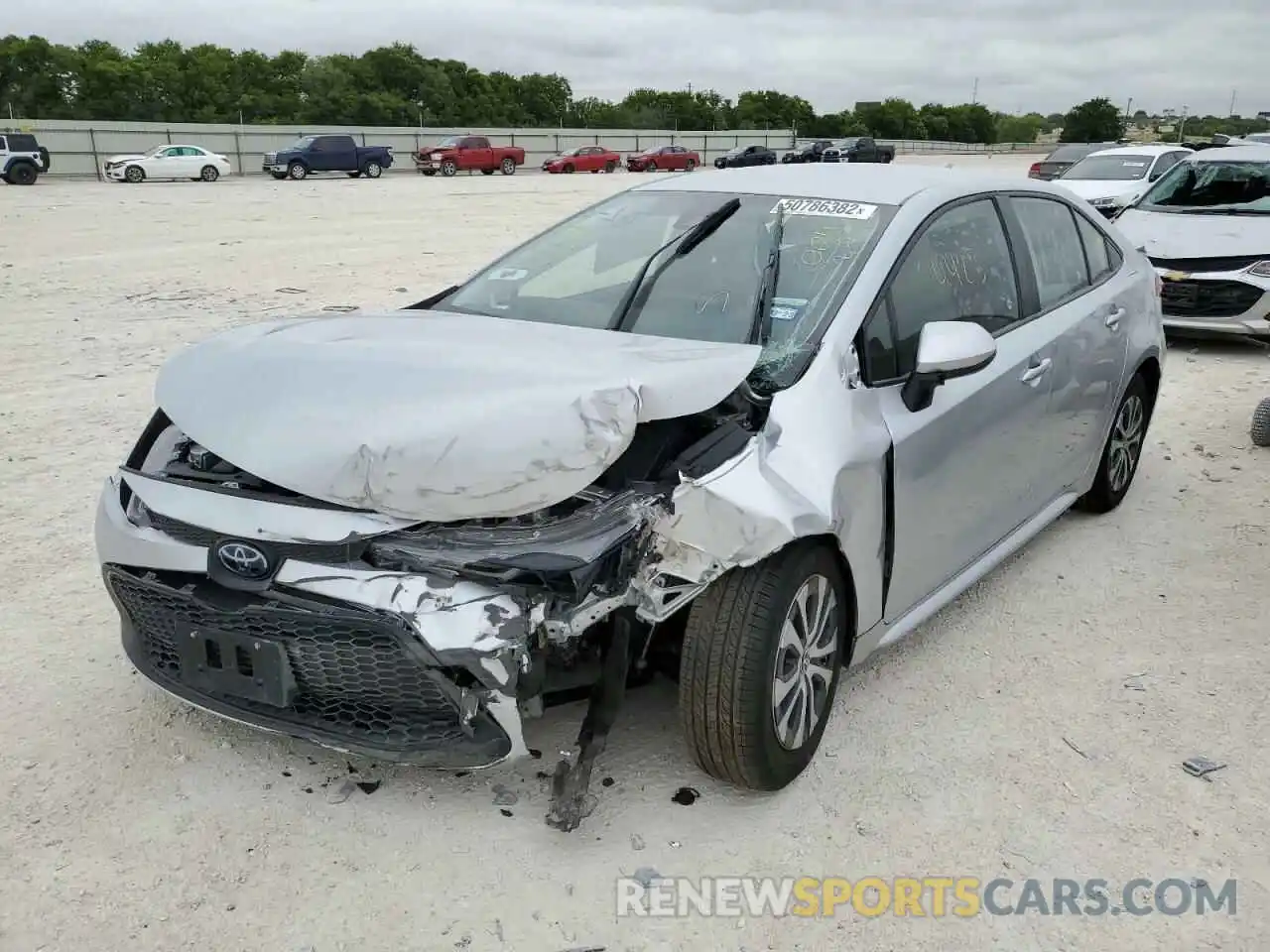 2 Photograph of a damaged car JTDEAMDE3N3004209 TOYOTA COROLLA 2022