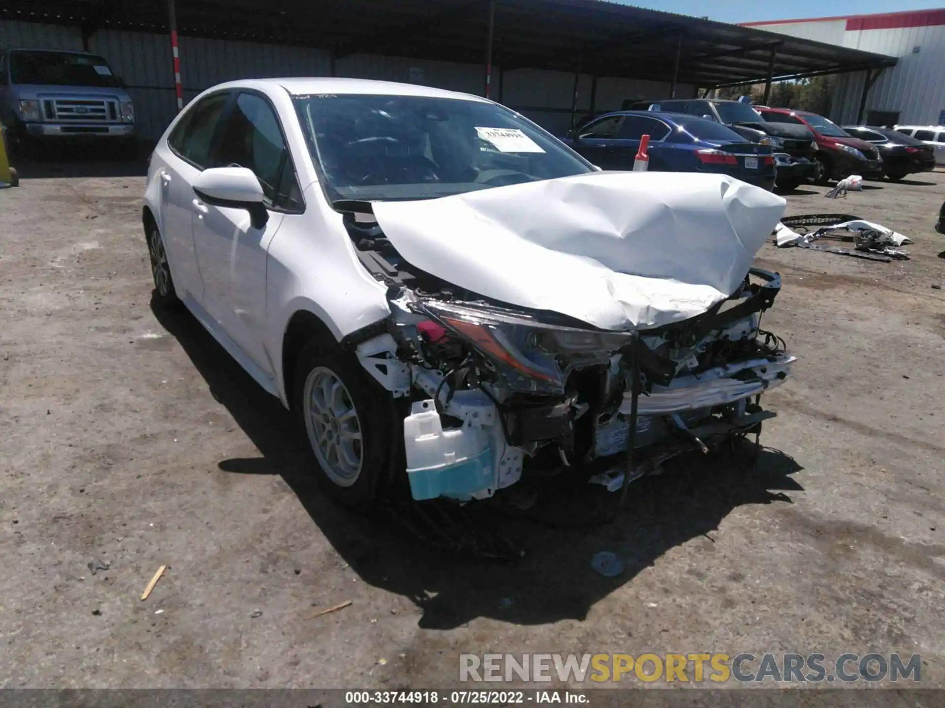 1 Photograph of a damaged car JTDEAMDE3N3010804 TOYOTA COROLLA 2022