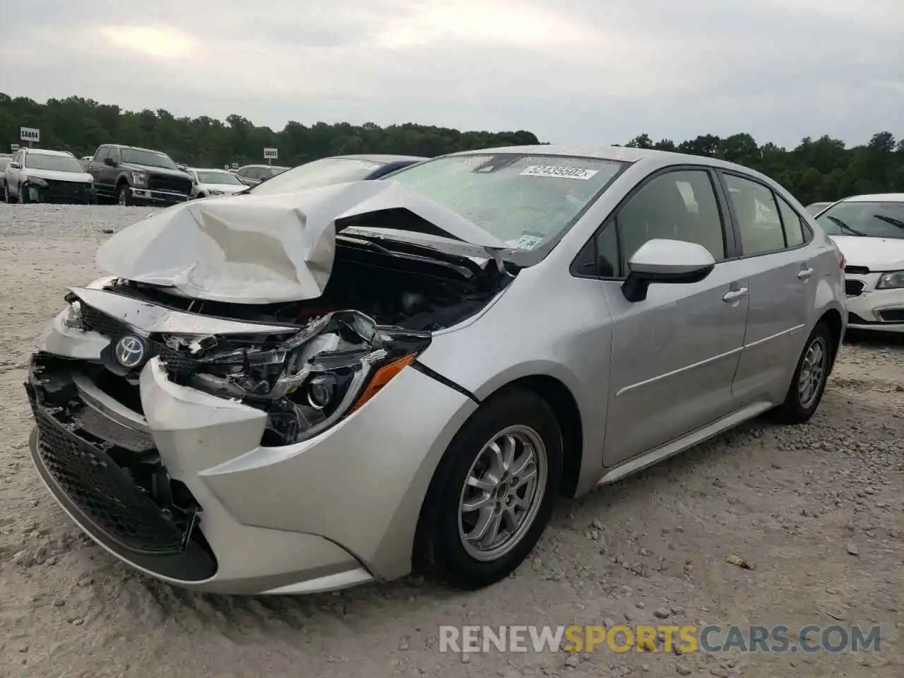 2 Photograph of a damaged car JTDEAMDE3NJ036587 TOYOTA COROLLA 2022