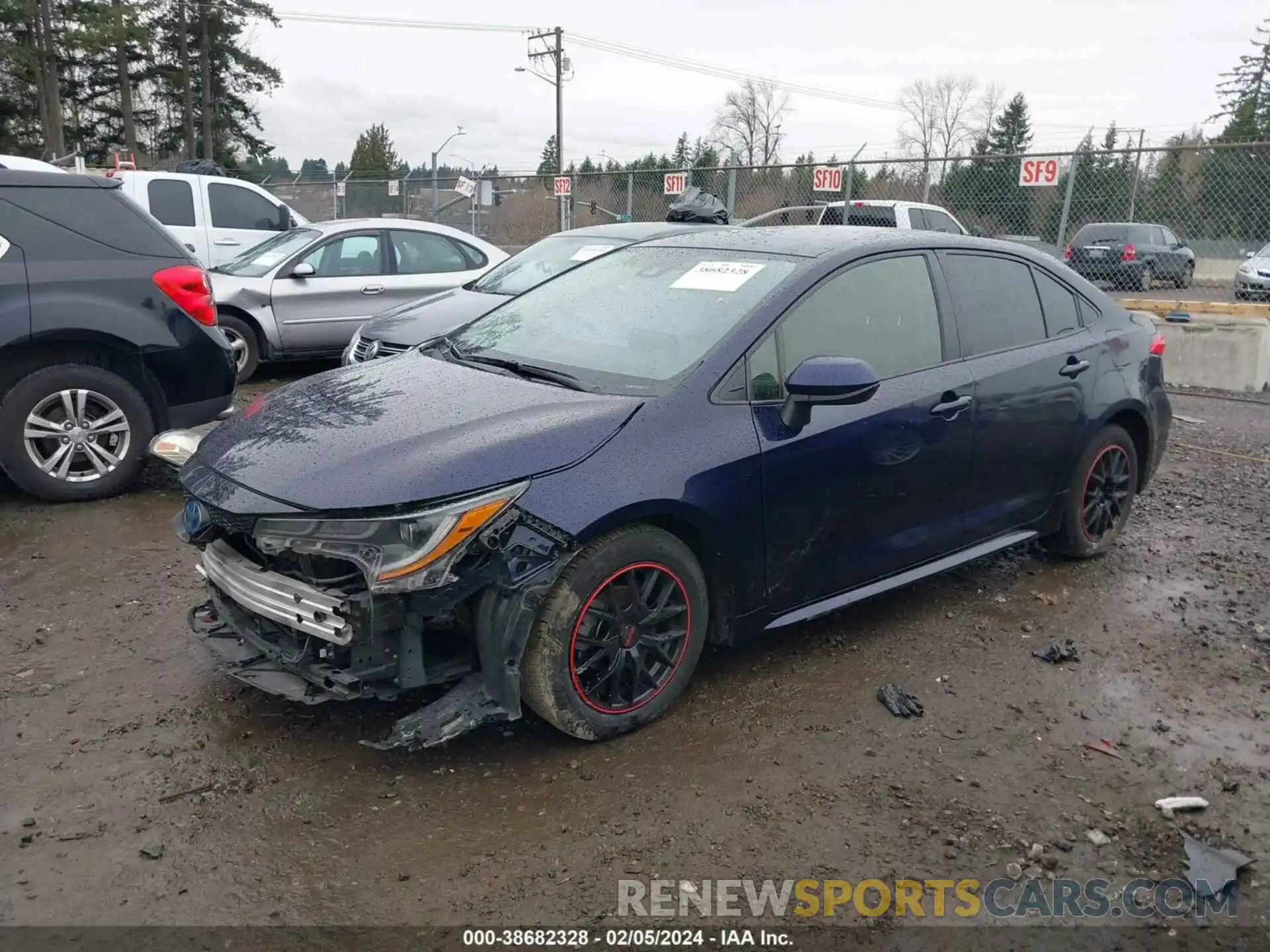 2 Photograph of a damaged car JTDEAMDE3NJ036718 TOYOTA COROLLA 2022