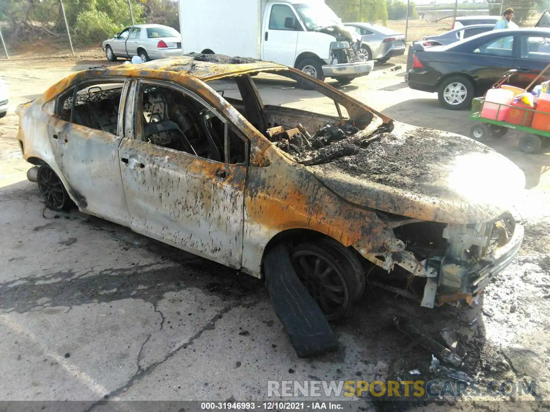 1 Photograph of a damaged car JTDEAMDE3NJ037111 TOYOTA COROLLA 2022