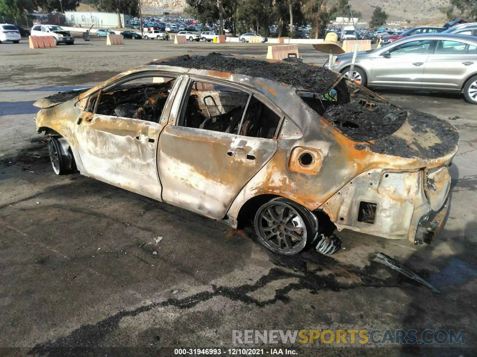 3 Photograph of a damaged car JTDEAMDE3NJ037111 TOYOTA COROLLA 2022