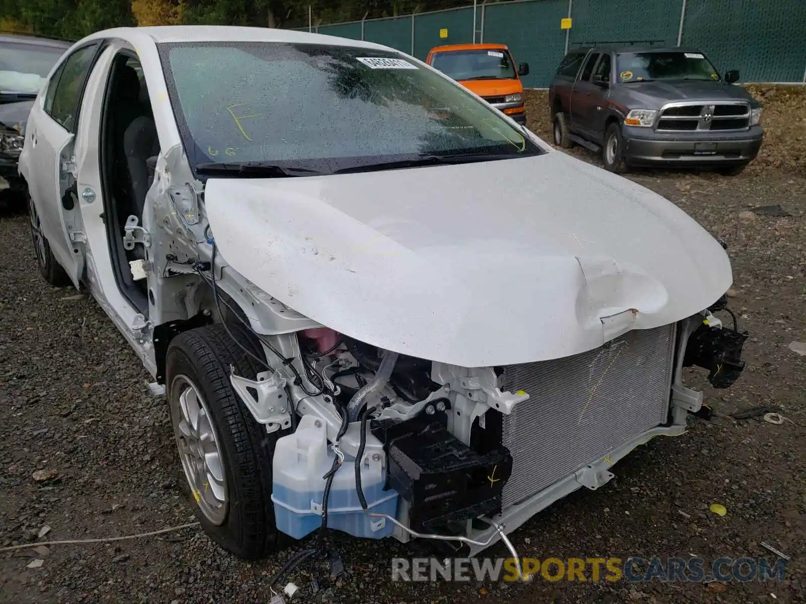 1 Photograph of a damaged car JTDEAMDE3NJ037173 TOYOTA COROLLA 2022