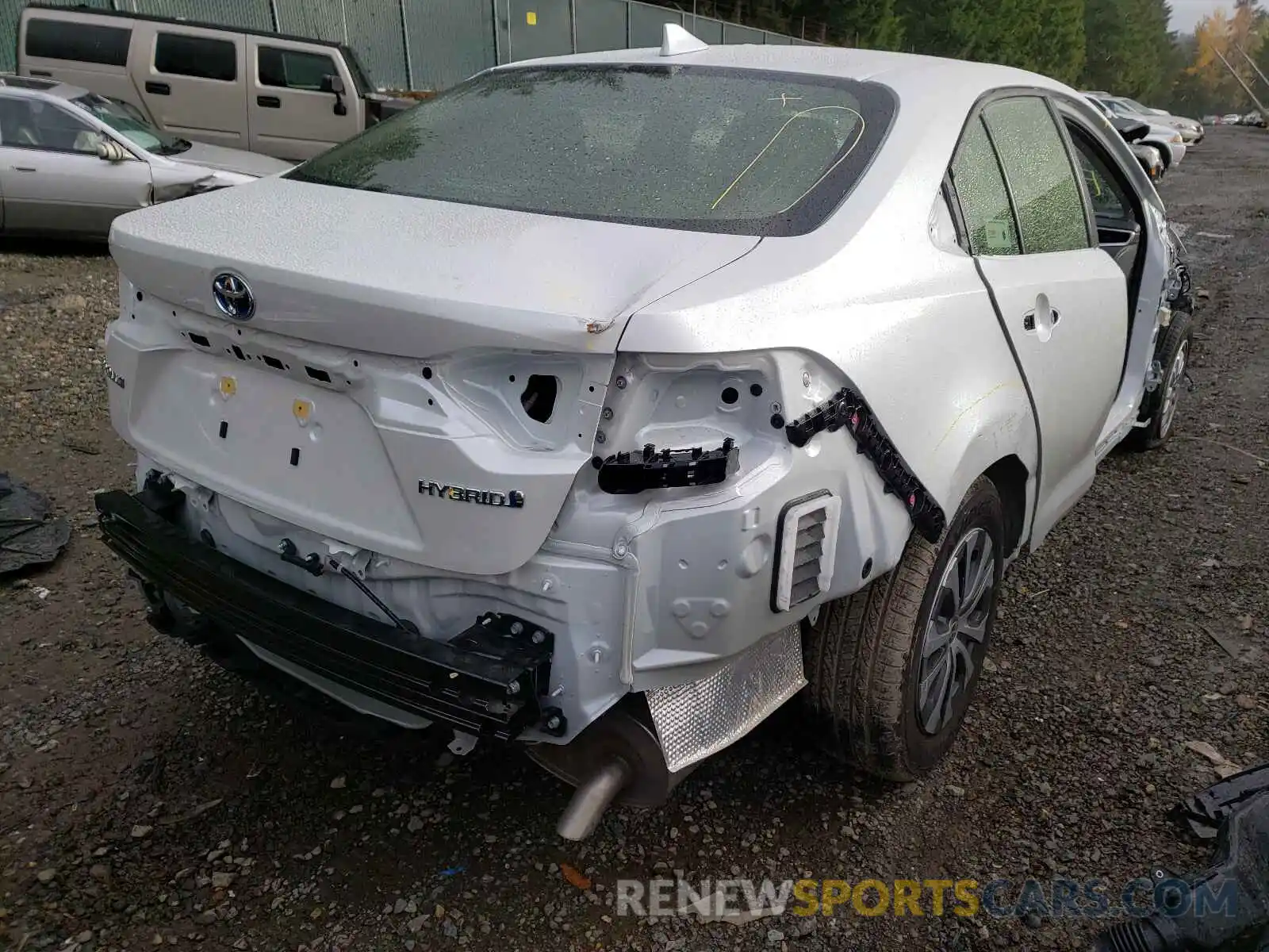 4 Photograph of a damaged car JTDEAMDE3NJ037173 TOYOTA COROLLA 2022