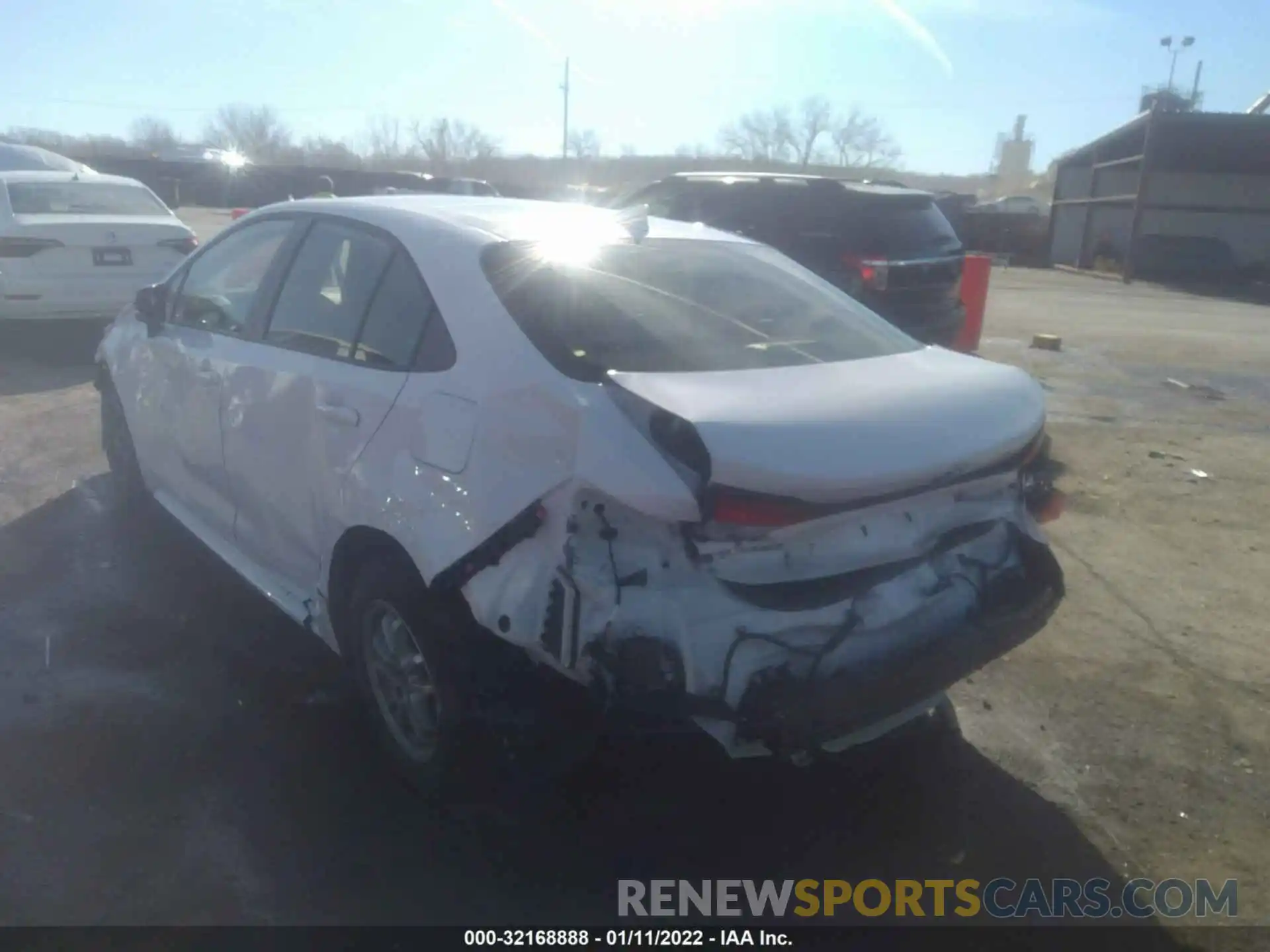 3 Photograph of a damaged car JTDEAMDE3NJ037755 TOYOTA COROLLA 2022