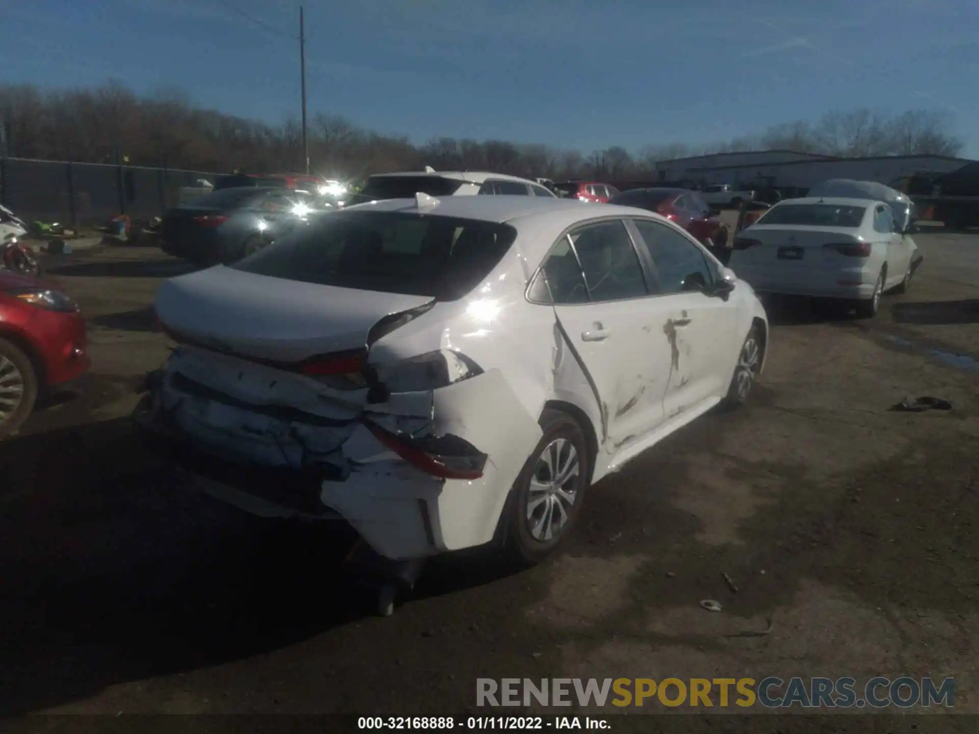 4 Photograph of a damaged car JTDEAMDE3NJ037755 TOYOTA COROLLA 2022