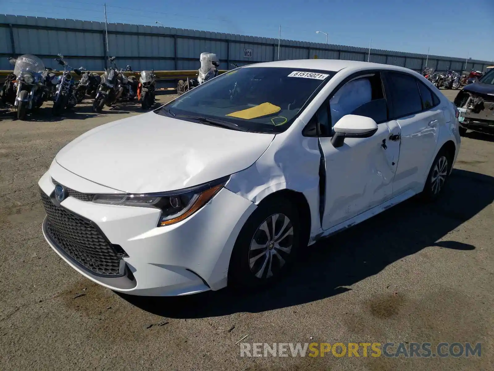 2 Photograph of a damaged car JTDEAMDE3NJ039540 TOYOTA COROLLA 2022