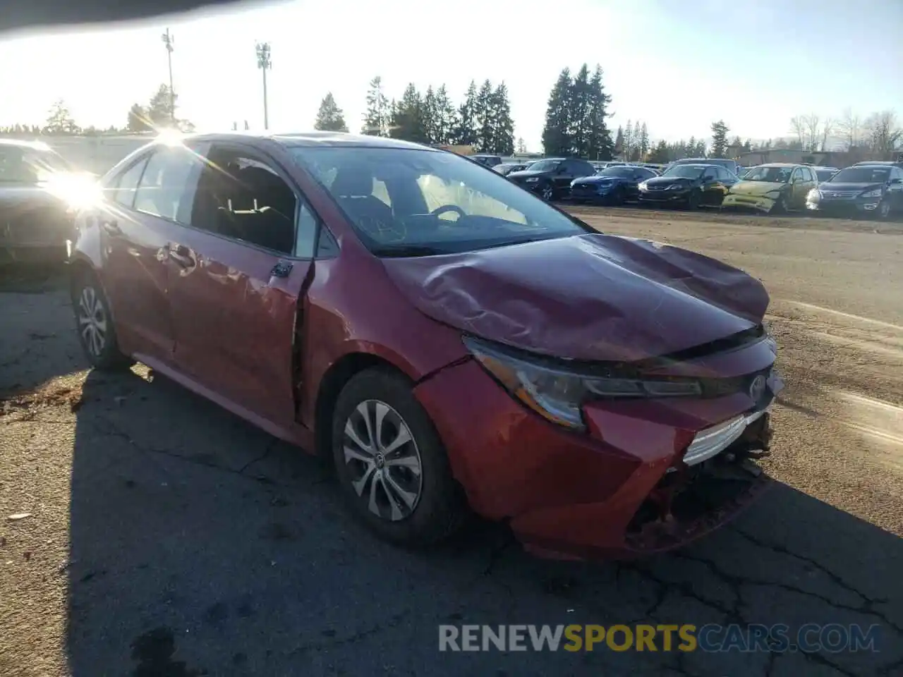 1 Photograph of a damaged car JTDEAMDE3NJ040882 TOYOTA COROLLA 2022