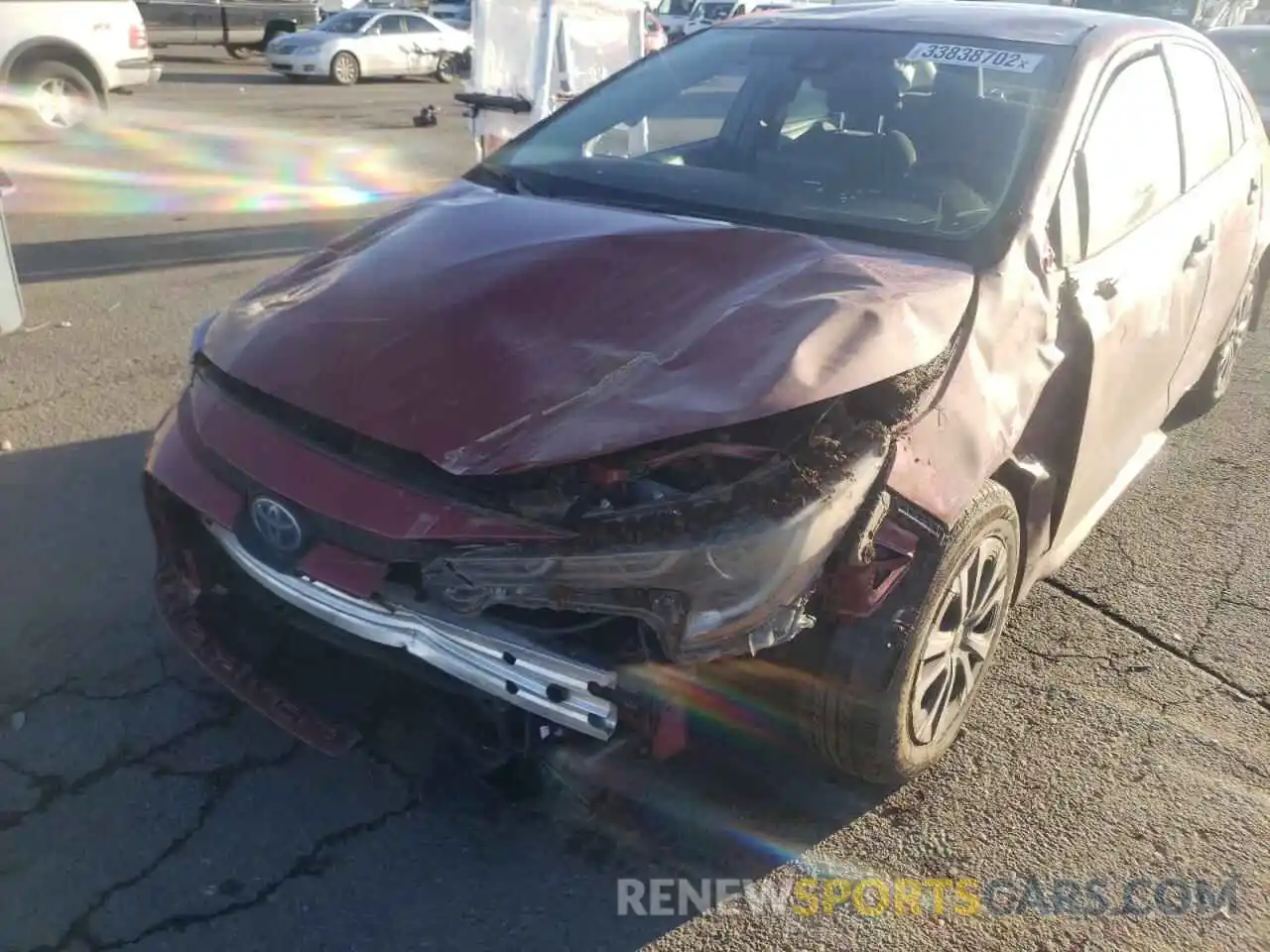 9 Photograph of a damaged car JTDEAMDE3NJ040882 TOYOTA COROLLA 2022