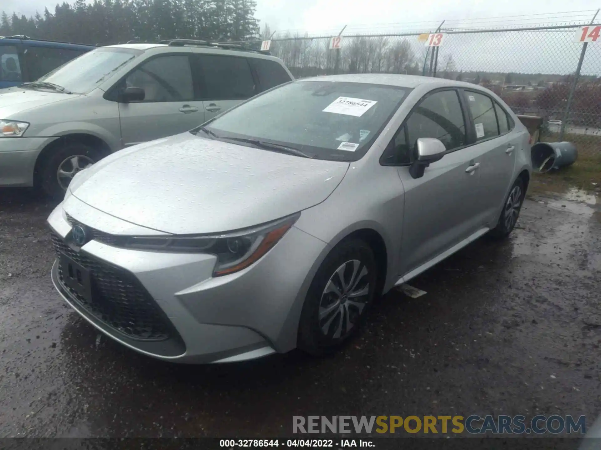 2 Photograph of a damaged car JTDEAMDE3NJ042230 TOYOTA COROLLA 2022