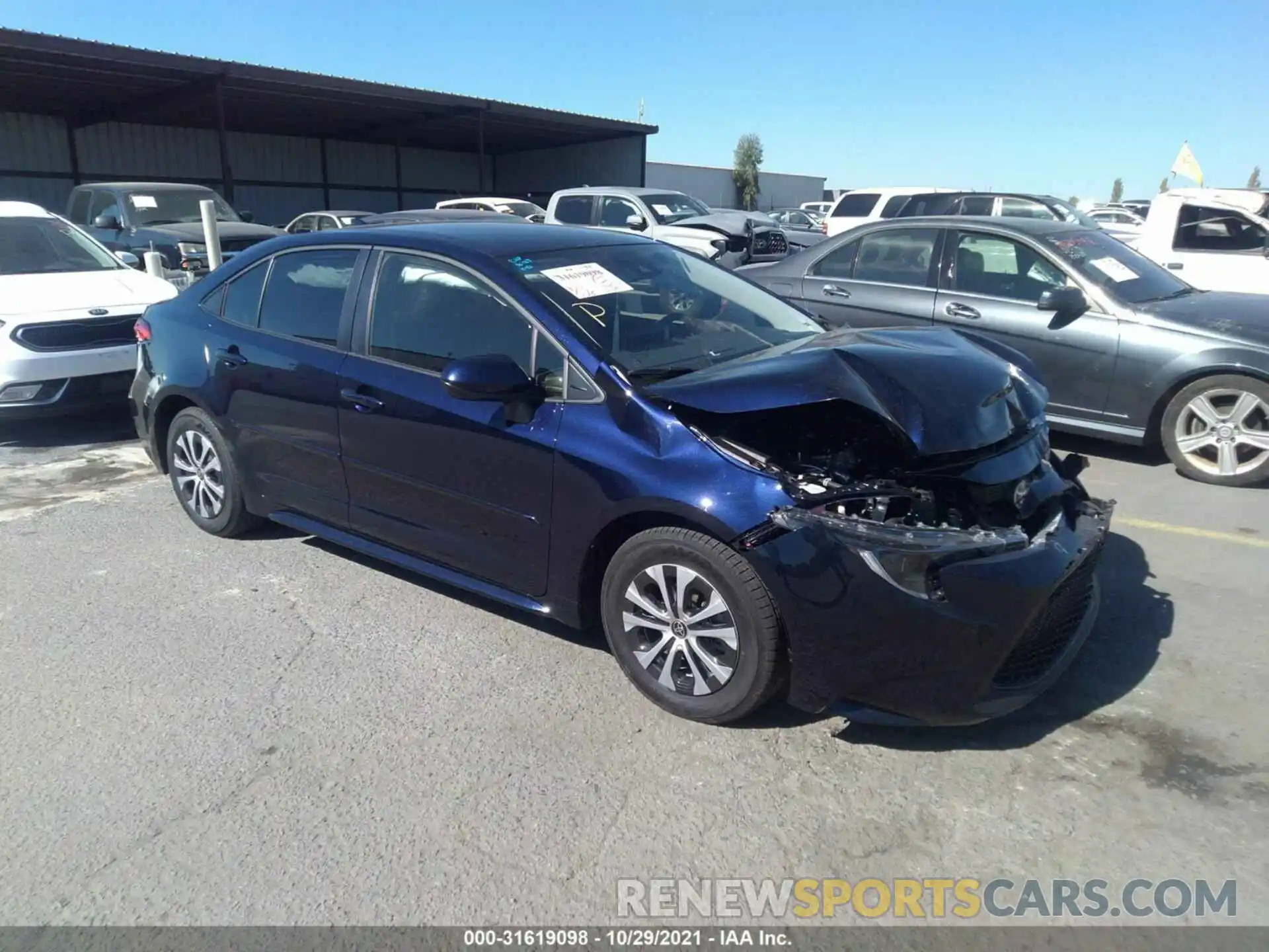 1 Photograph of a damaged car JTDEAMDE3NJ042440 TOYOTA COROLLA 2022