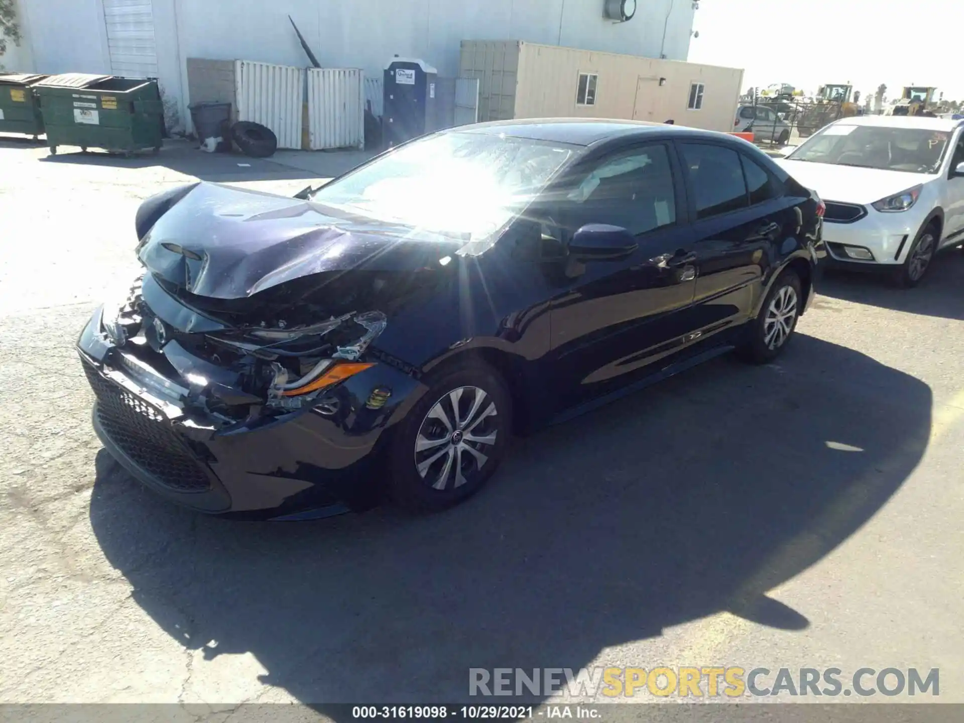 2 Photograph of a damaged car JTDEAMDE3NJ042440 TOYOTA COROLLA 2022