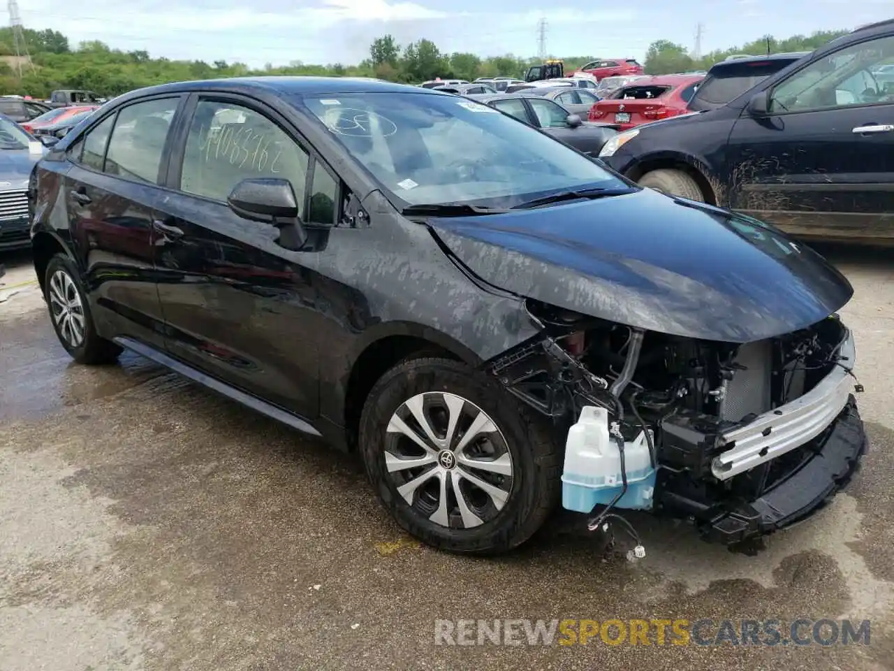 1 Photograph of a damaged car JTDEAMDE3NJ042485 TOYOTA COROLLA 2022