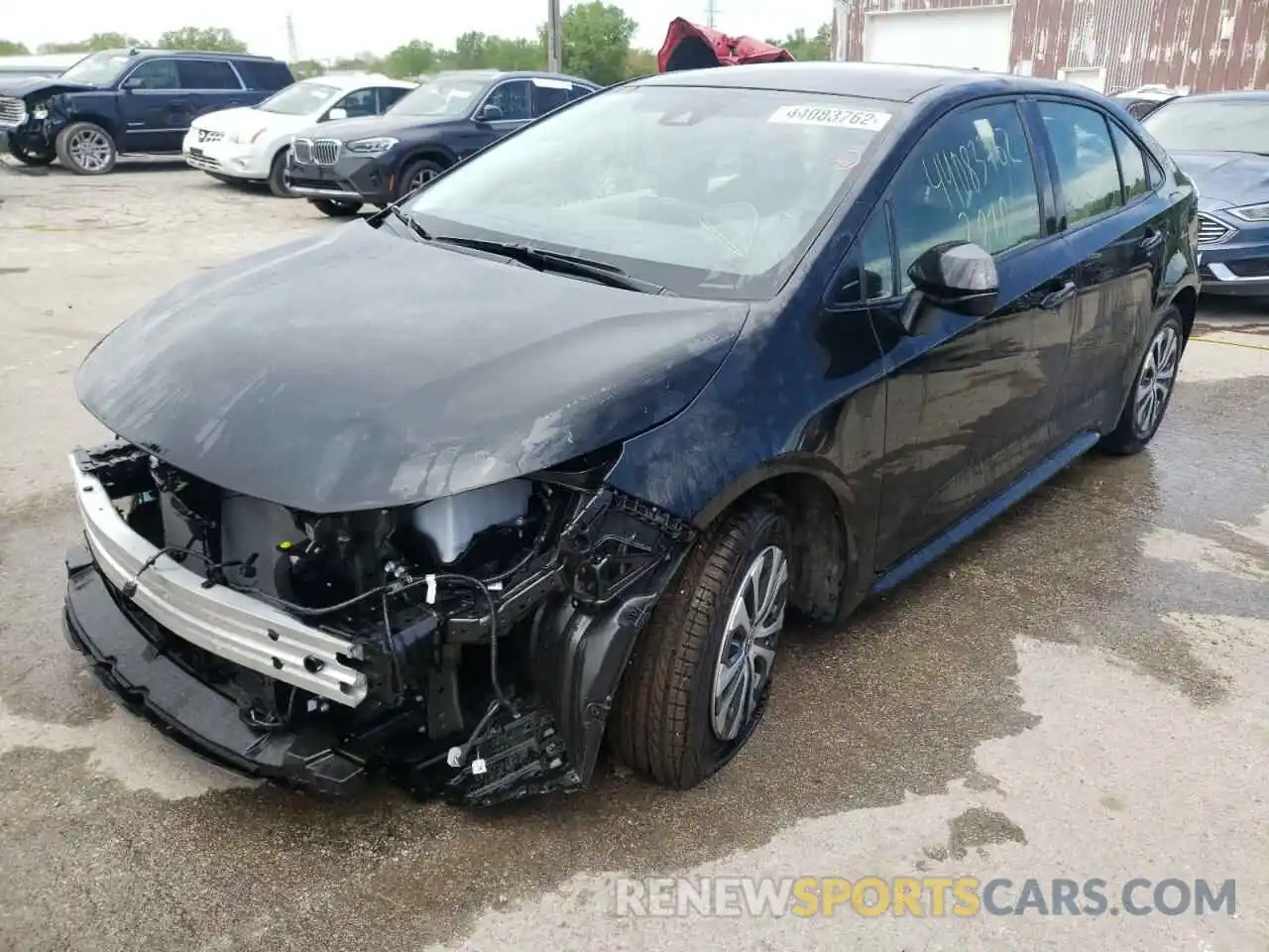 2 Photograph of a damaged car JTDEAMDE3NJ042485 TOYOTA COROLLA 2022