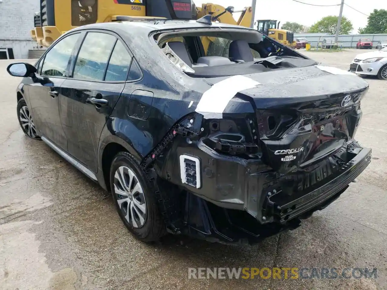 3 Photograph of a damaged car JTDEAMDE3NJ042485 TOYOTA COROLLA 2022