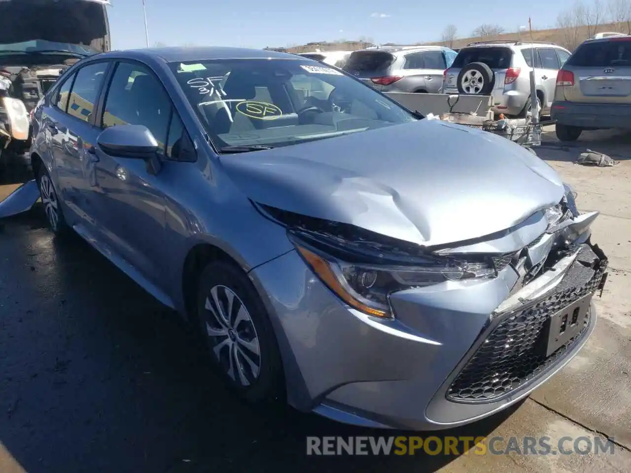 1 Photograph of a damaged car JTDEAMDE3NJ042941 TOYOTA COROLLA 2022