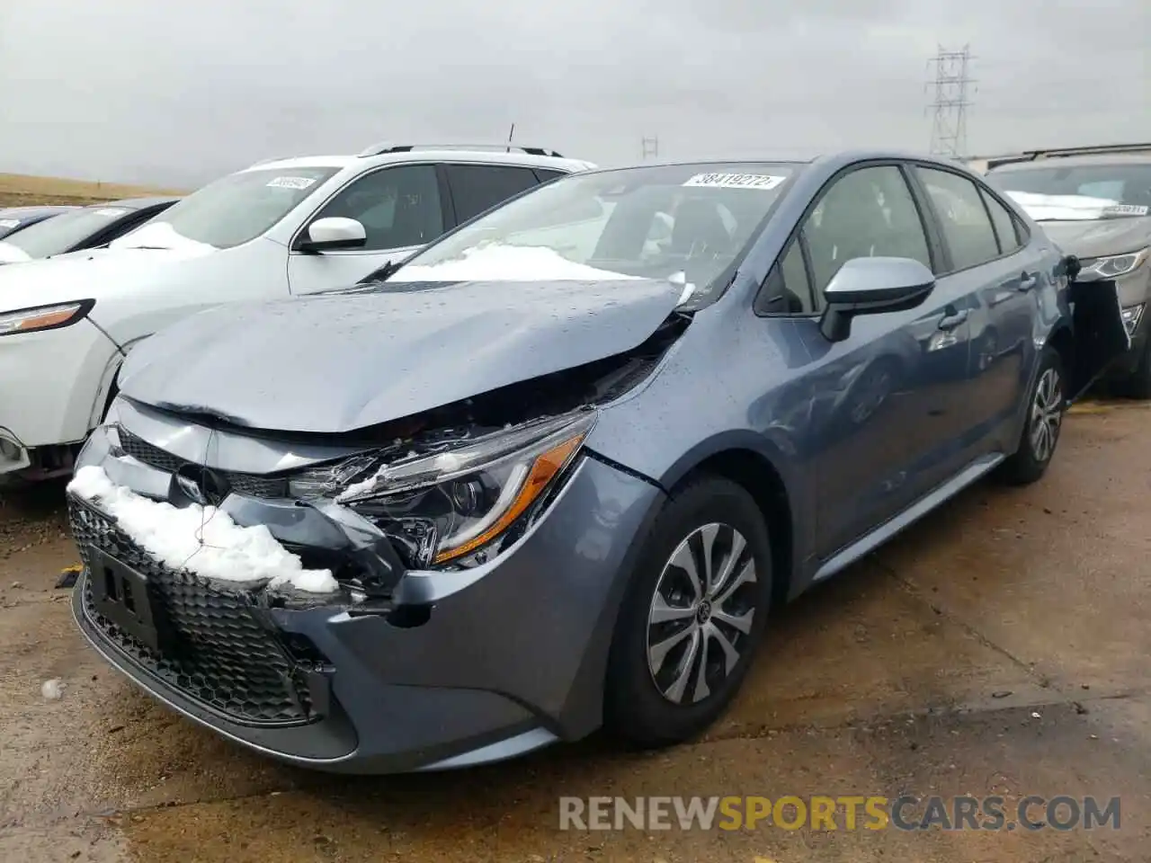 2 Photograph of a damaged car JTDEAMDE3NJ042941 TOYOTA COROLLA 2022