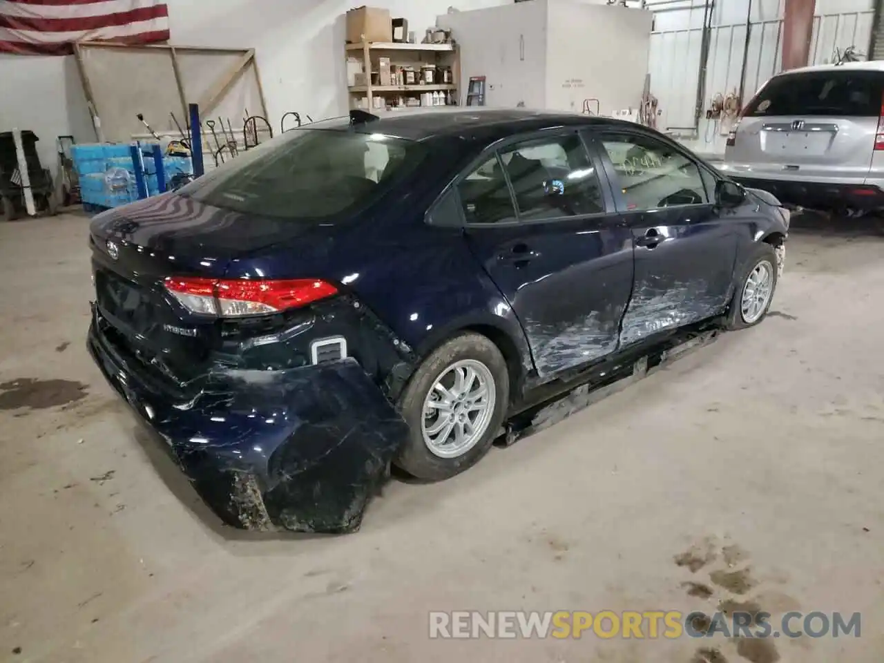 4 Photograph of a damaged car JTDEAMDE3NJ045337 TOYOTA COROLLA 2022