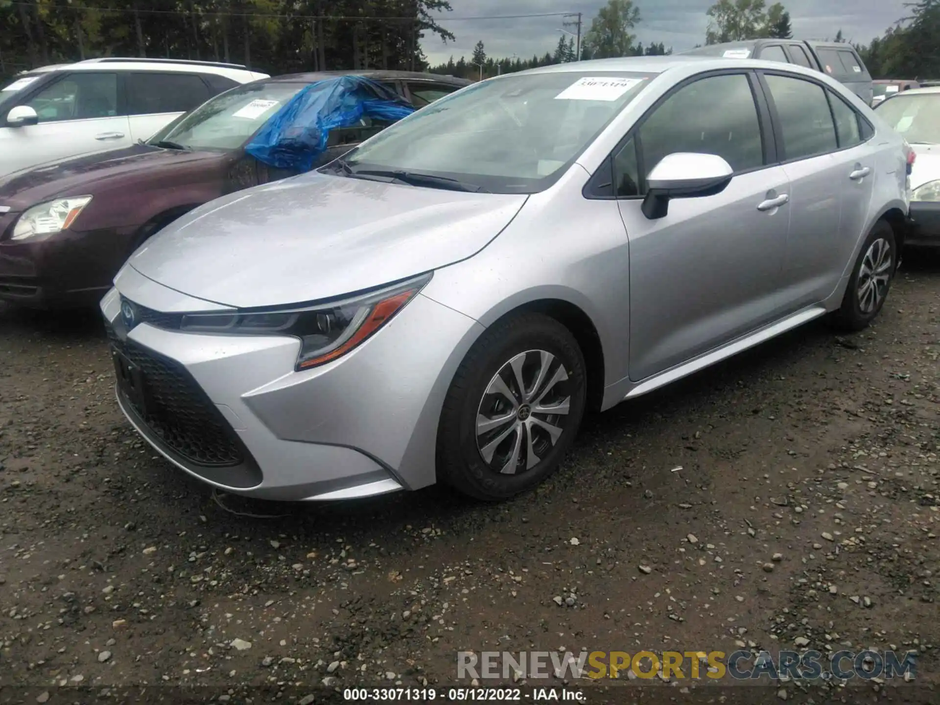 2 Photograph of a damaged car JTDEAMDE3NJ047461 TOYOTA COROLLA 2022