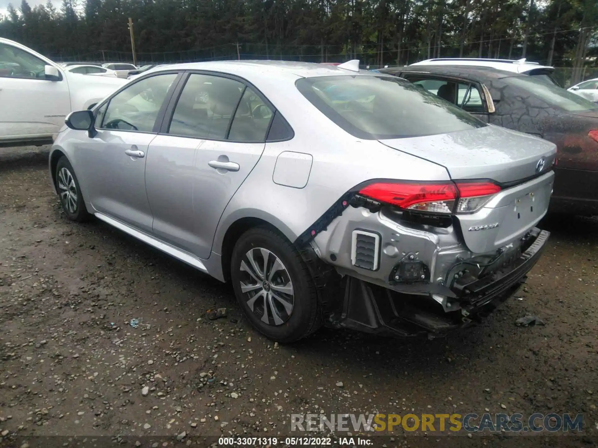 3 Photograph of a damaged car JTDEAMDE3NJ047461 TOYOTA COROLLA 2022